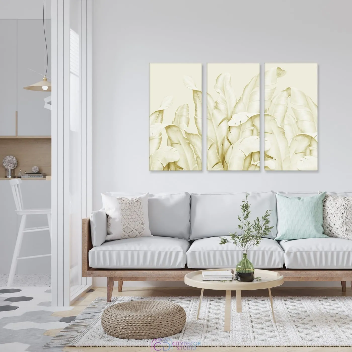 Модульная картина Citydecor Цветы/Растения арт. 7.127 (3 модуля) 75x117 см