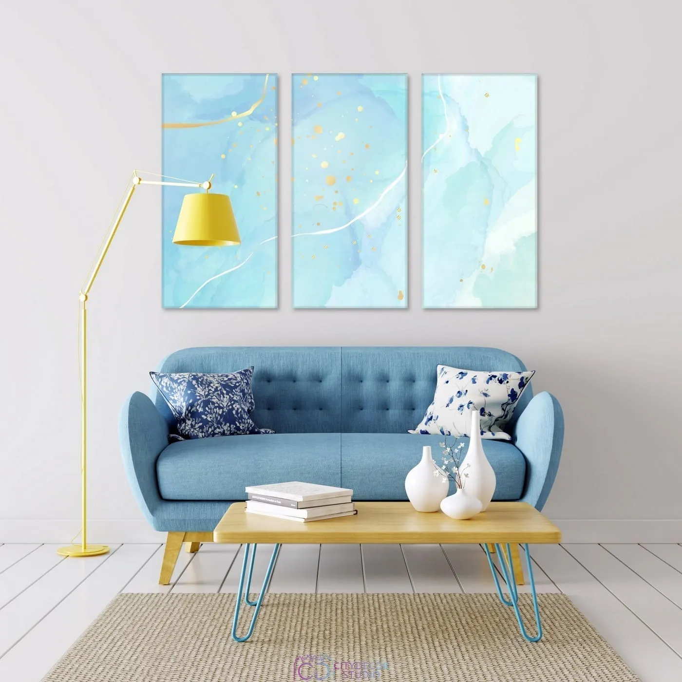 Модульная картина Citydecor Абстракция арт. 7.130 (3 модуля) 75x117 см
