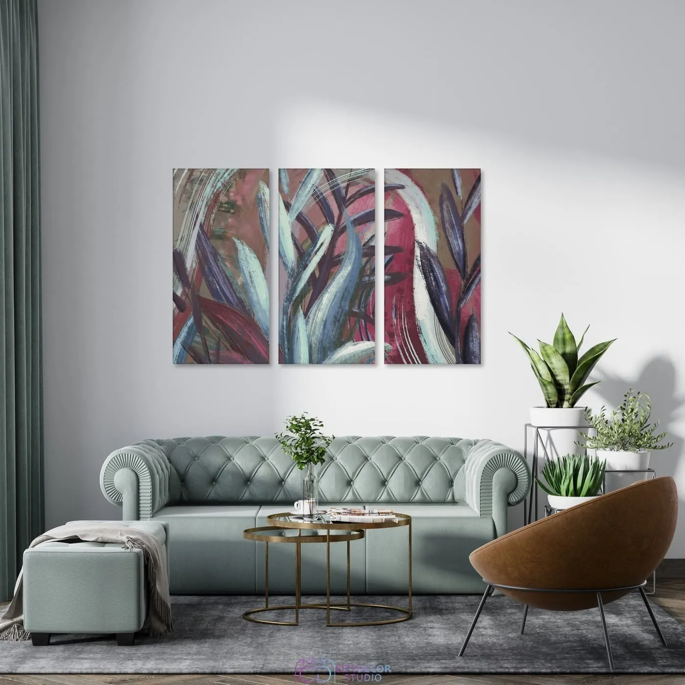 Модульная картина Citydecor Sunset арт. 7.179 (3 модуля) 75x117 см