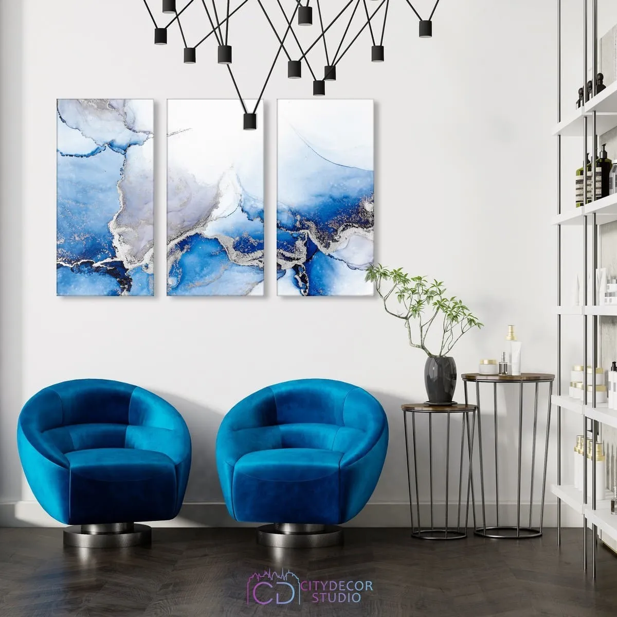 Модульная картина Citydecor Абстракция арт. 7.183 (3 модуля) 75x117 см