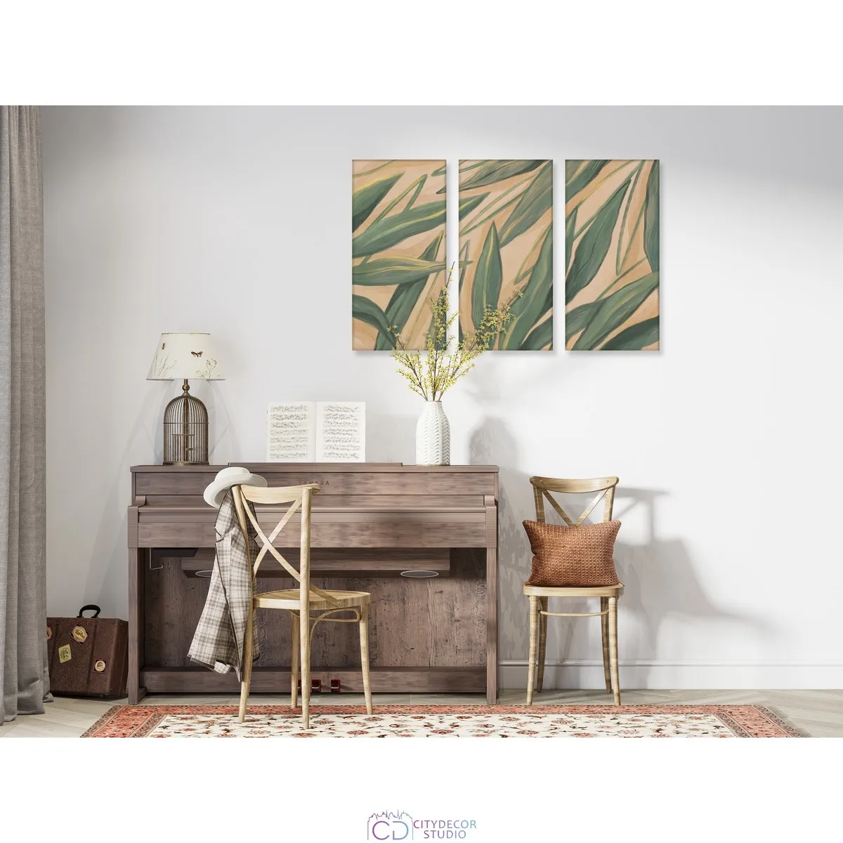 Модульная картина Citydecor Sunset арт. 7.184 (3 модуля) 75x117 см
