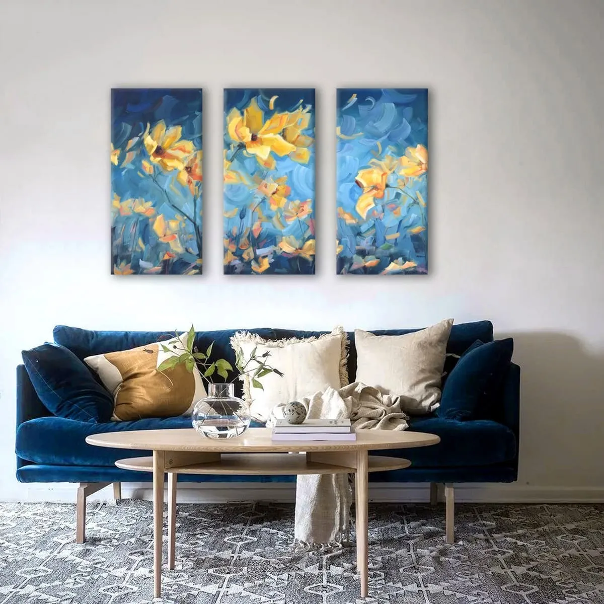 Модульная картина Citydecor Цветы/Растения арт. 7.199 (3 модуля) 75x117 см