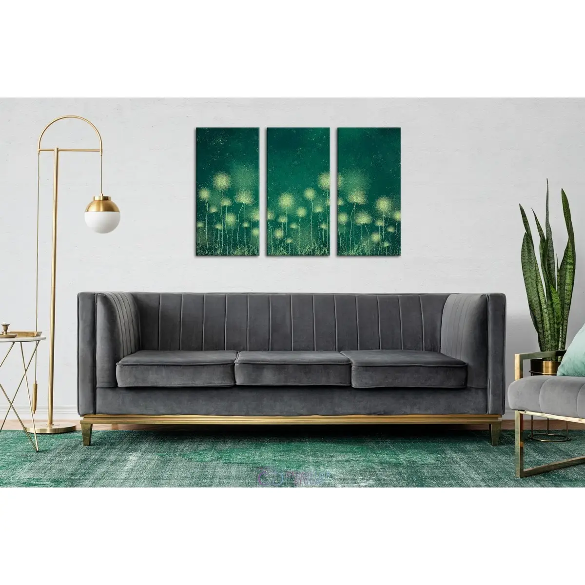 Дизайнерская модульная картина Citydecor Невесомость арт. 7.213 (3 модуля) 75x117 см