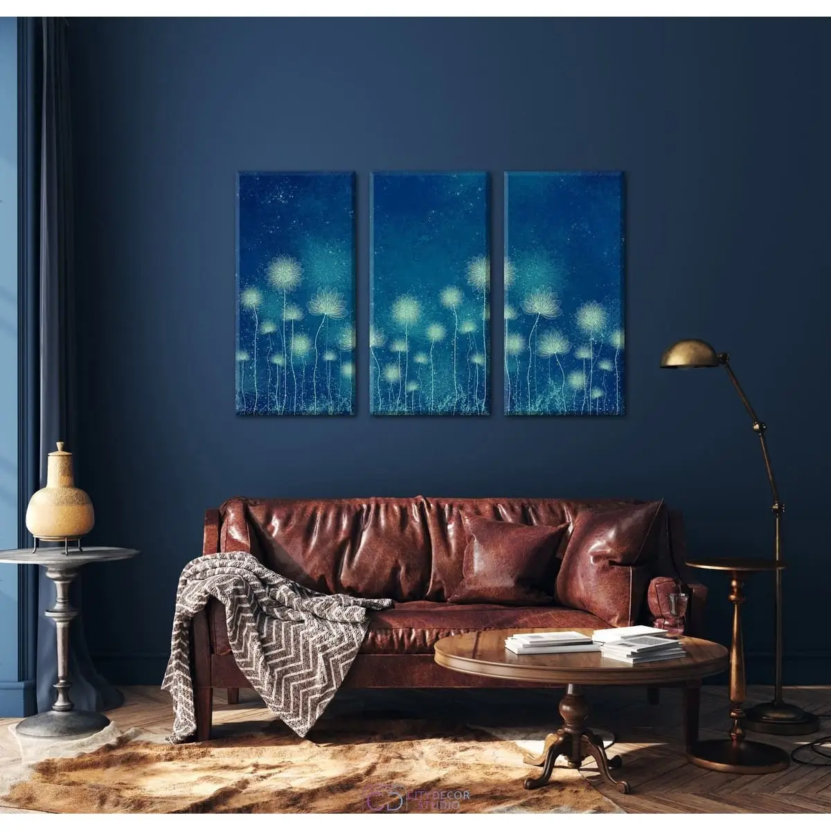 Дизайнерская модульная картина Citydecor Невесомость арт. 7.216 (3 модуля) 75x117 см