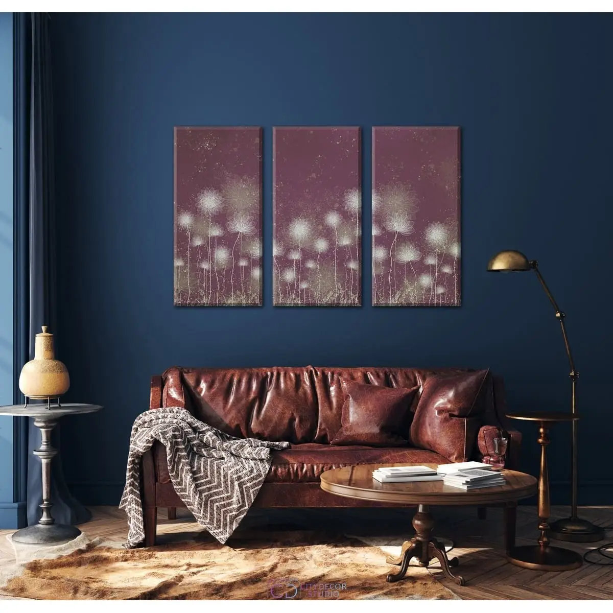 Дизайнерская модульная картина Citydecor Невесомость арт. 7.218 (3 модуля) 75x117 см