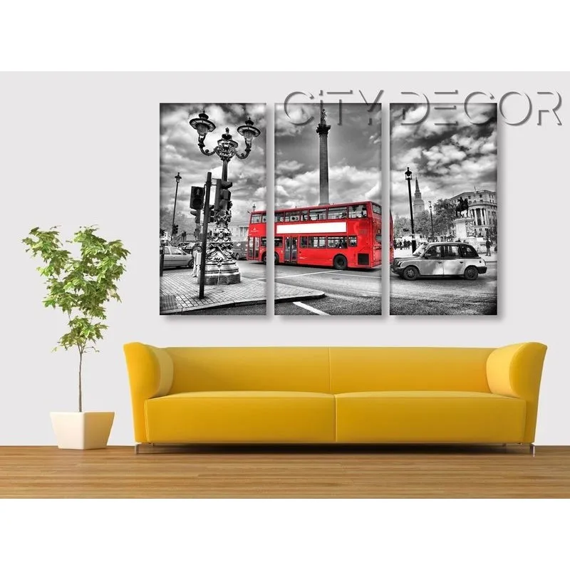 Модульная картина Citydecor Транспорт арт. 7.22 (3 модуля) 75x117 см