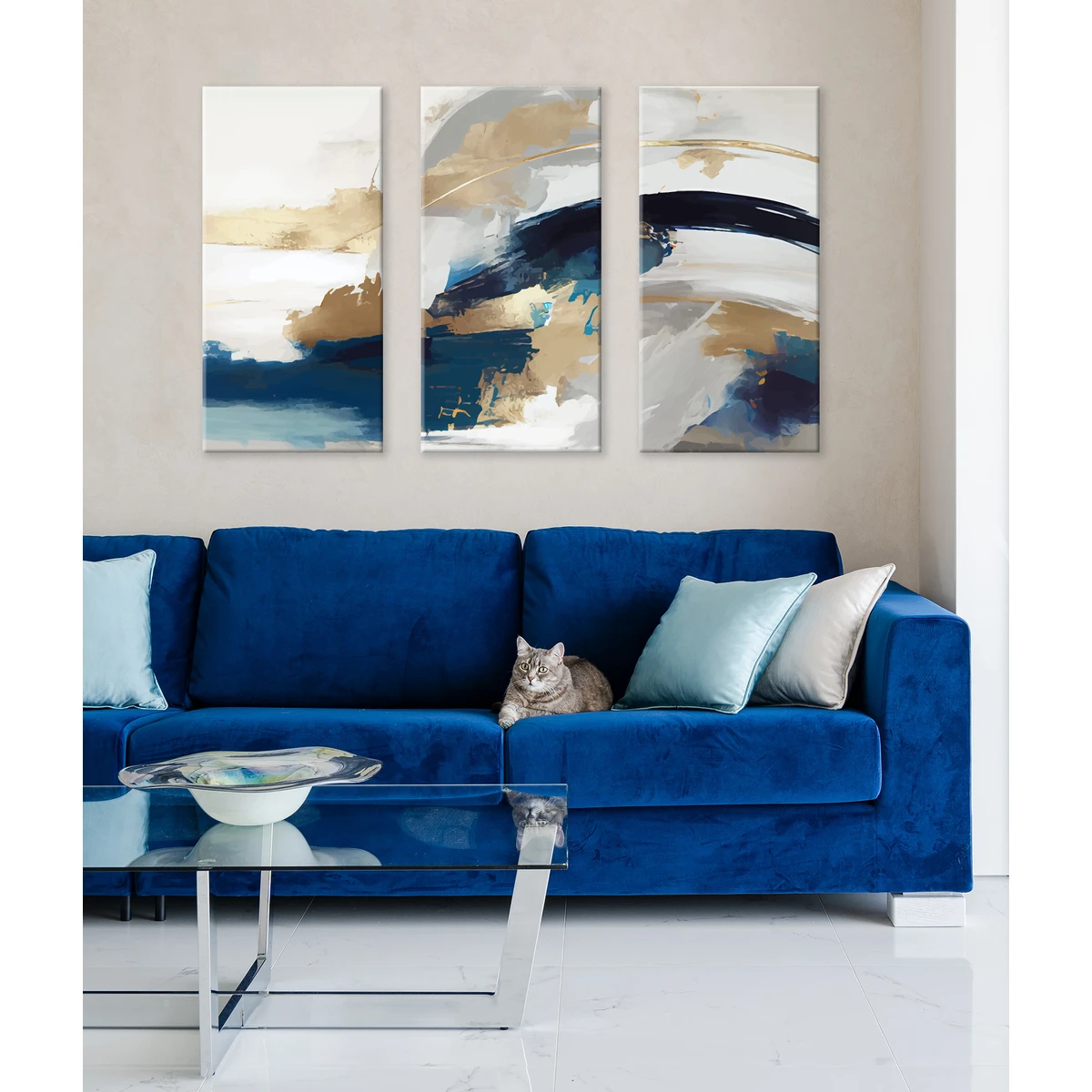 Модульная картина Citydecor Абстракция 7.227 (3 модуля) 75x117 см