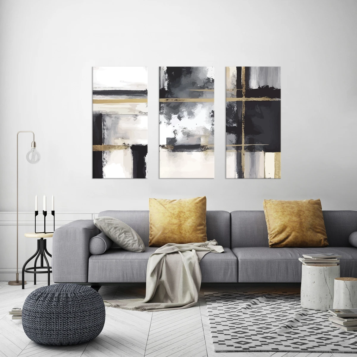 Модульная картина Citydecor Абстракция 7.230 (3 модуля) 75x117 см