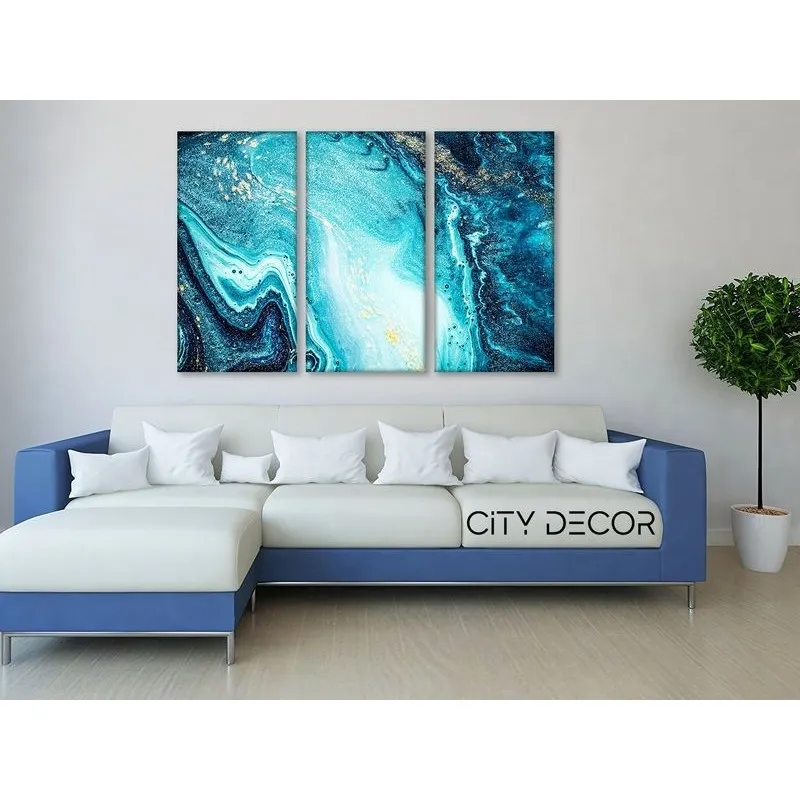 Модульная картина Citydecor Абстракция арт. 7.43 (3 модуля) 75x117 см