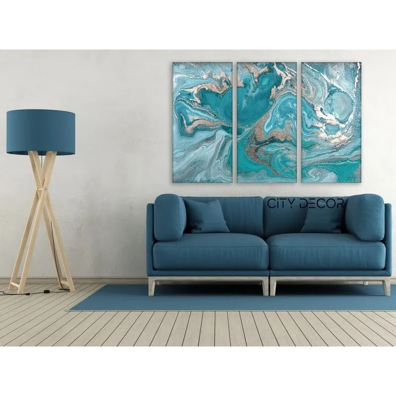 Модульная картина Citydecor Абстракция арт. 7.45 (3 модуля) 75x117 см