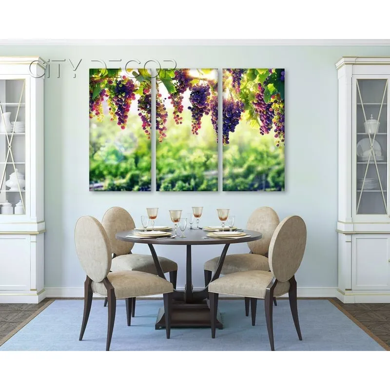 Модульная картина Citydecor Еда/Напитки арт. 7.57 (3 модуля) 75x117 см