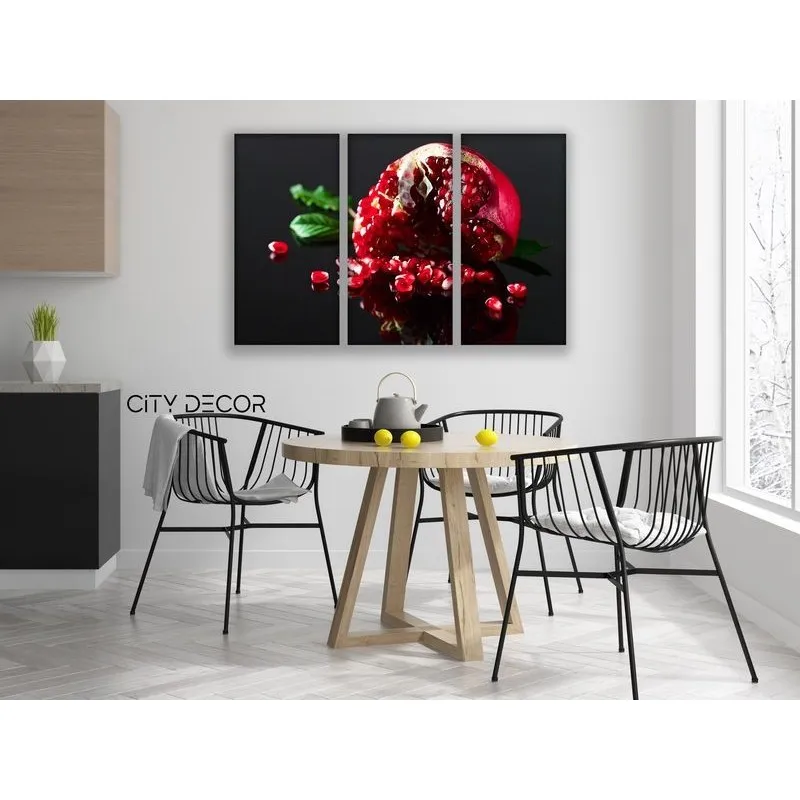 Модульная картина Citydecor Еда/Напитки арт. 7.58 (3 модуля) 75x117 см
