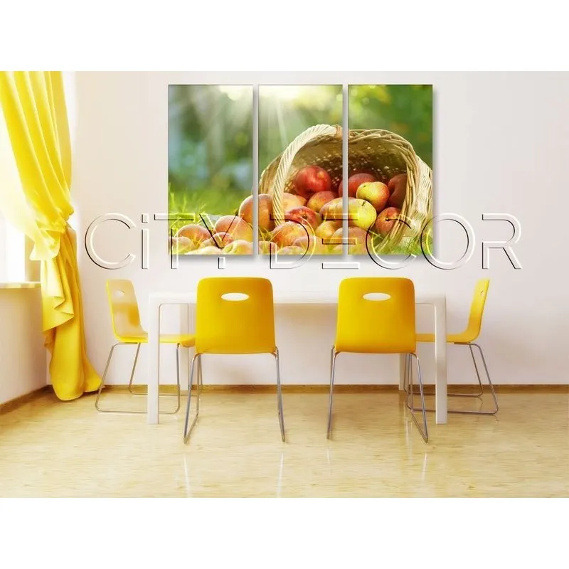 Модульная картина Citydecor Еда/Напитки арт. 7.61 (3 модуля) 75x117 см
