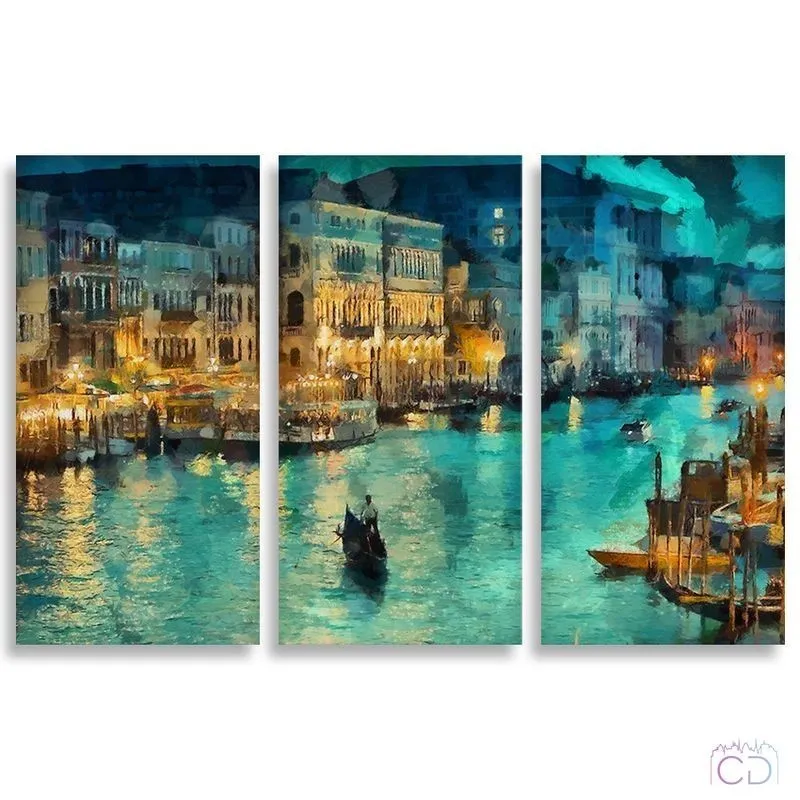 Модульная картина Citydecor Море/Водопады арт. 7.66 (3 модуля) 75x117 см