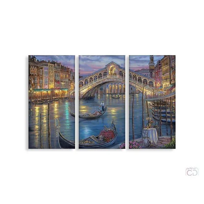 Модульная картина Citydecor Море/Водопады арт. 7.67 (3 модуля) 75x117 см