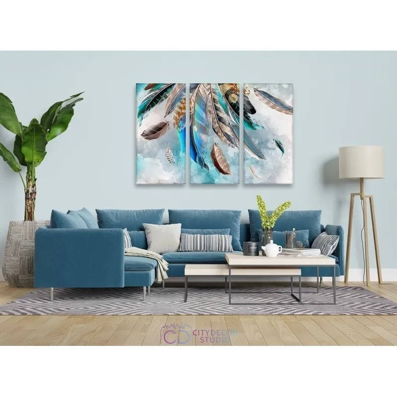Модульная картина Citydecor Абстракция арт. 7.7 (3 модуля) 75x117 см
