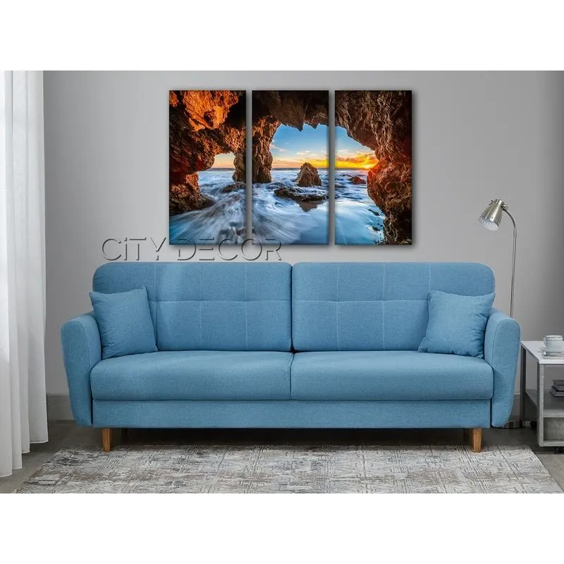 Модульная картина Citydecor Море/Водопады арт. 7.72 (3 модуля) 75x117 см