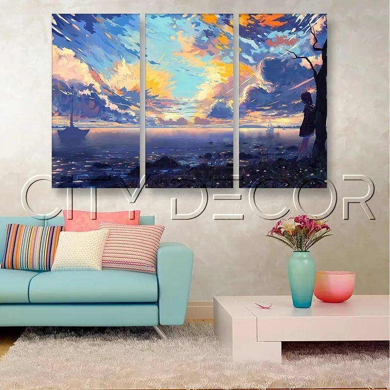 Модульная картина Citydecor Природа арт. 7.75 (3 модуля) 75x117 см