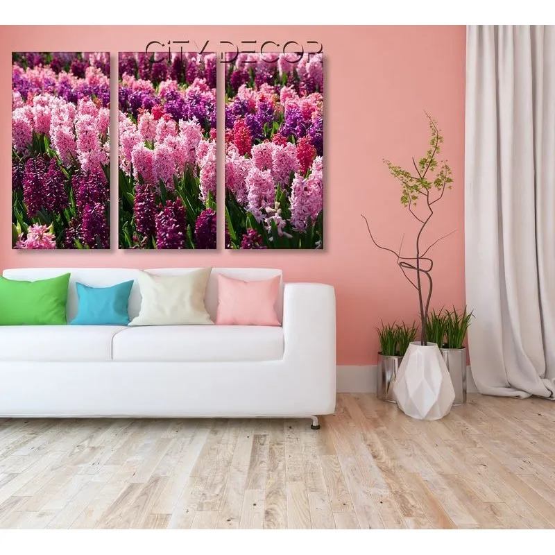 Модульная картина Citydecor Цветы/Растения арт. 7.98 (3 модуля) 75x117 см