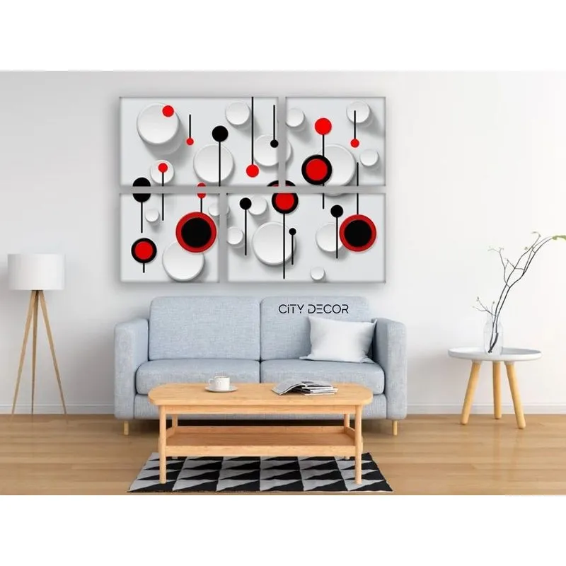 Модульная картина Citydecor Абстракция арт. 8.17 (4 модуля) 83x118 см