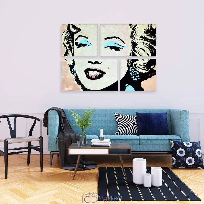 Модульная картина Citydecor Люди/Знаменитости арт. 8.3 (4 модуля) 83x118 см