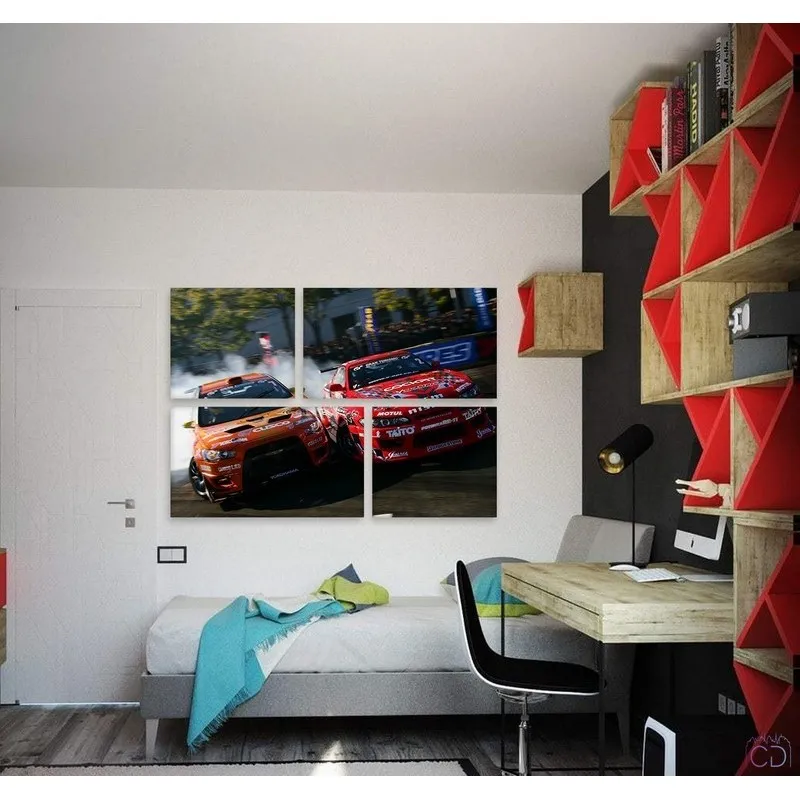 Модульная картина Citydecor Транспорт арт. 8.38 (4 модуля) 83x118 см