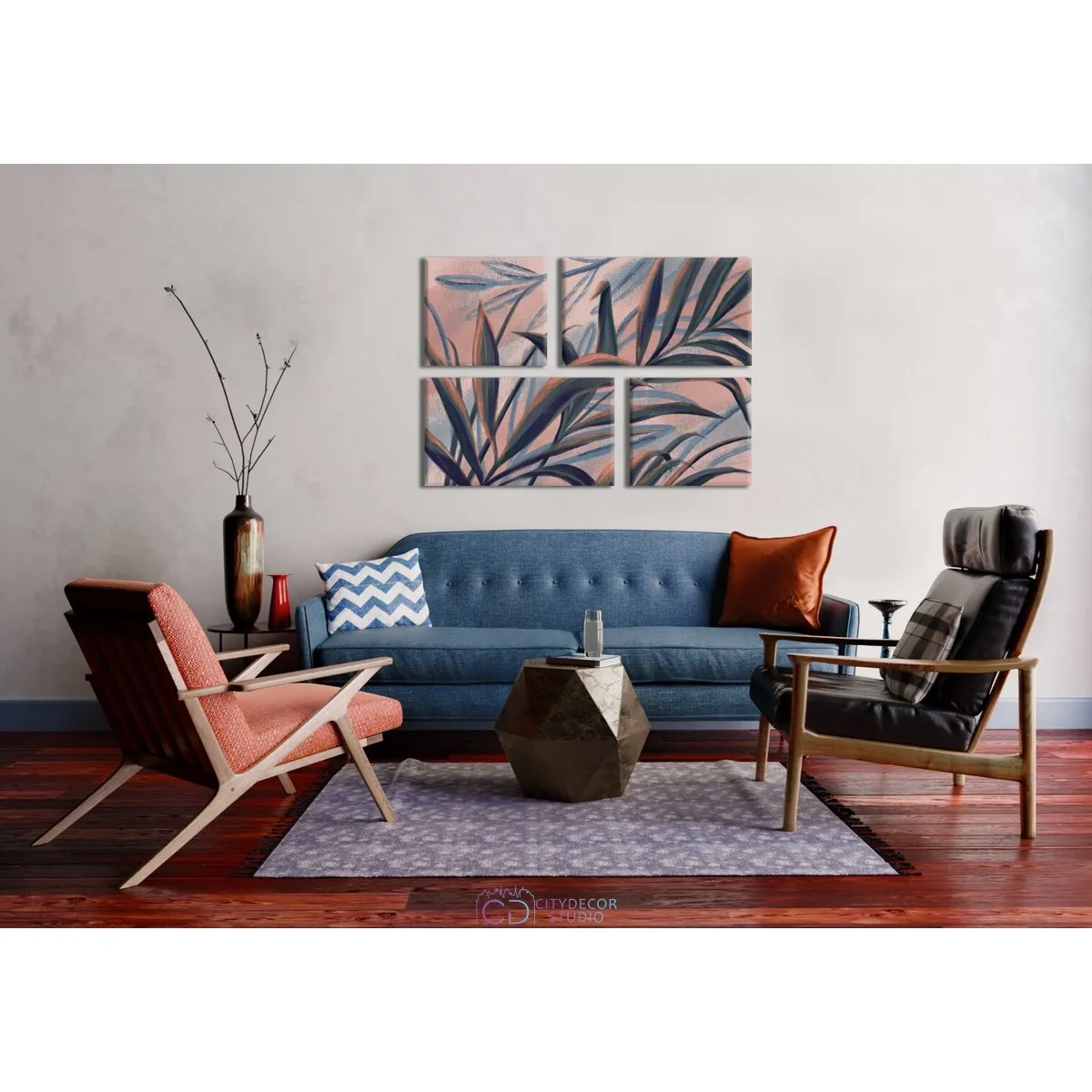 Модульная картина Citydecor Sunset арт. 8.49 (4 модуля) 83x118 см