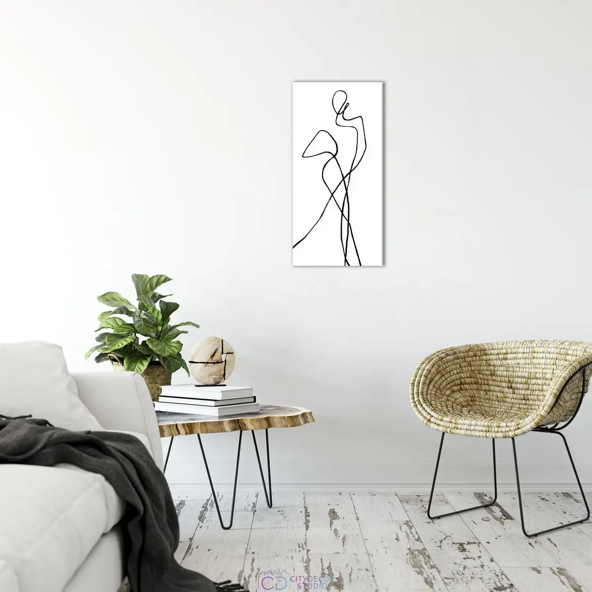 Модульная картина Citydecor Абстракция арт. 9.63 (1 модуль) 75x37 см
