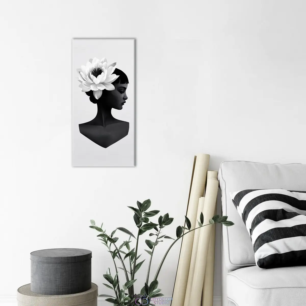 Модульная картина Citydecor Абстракция арт. 9.69 (1 модуль) 75x37 см