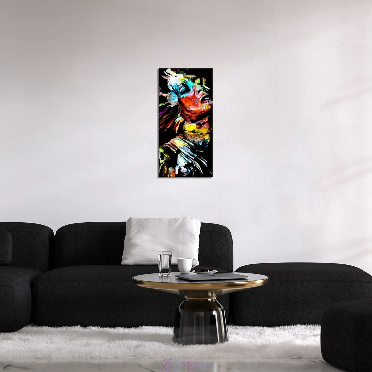 Модульная картина Citydecor Абстракция арт. 9.72 (1 модуль) 75x37 см