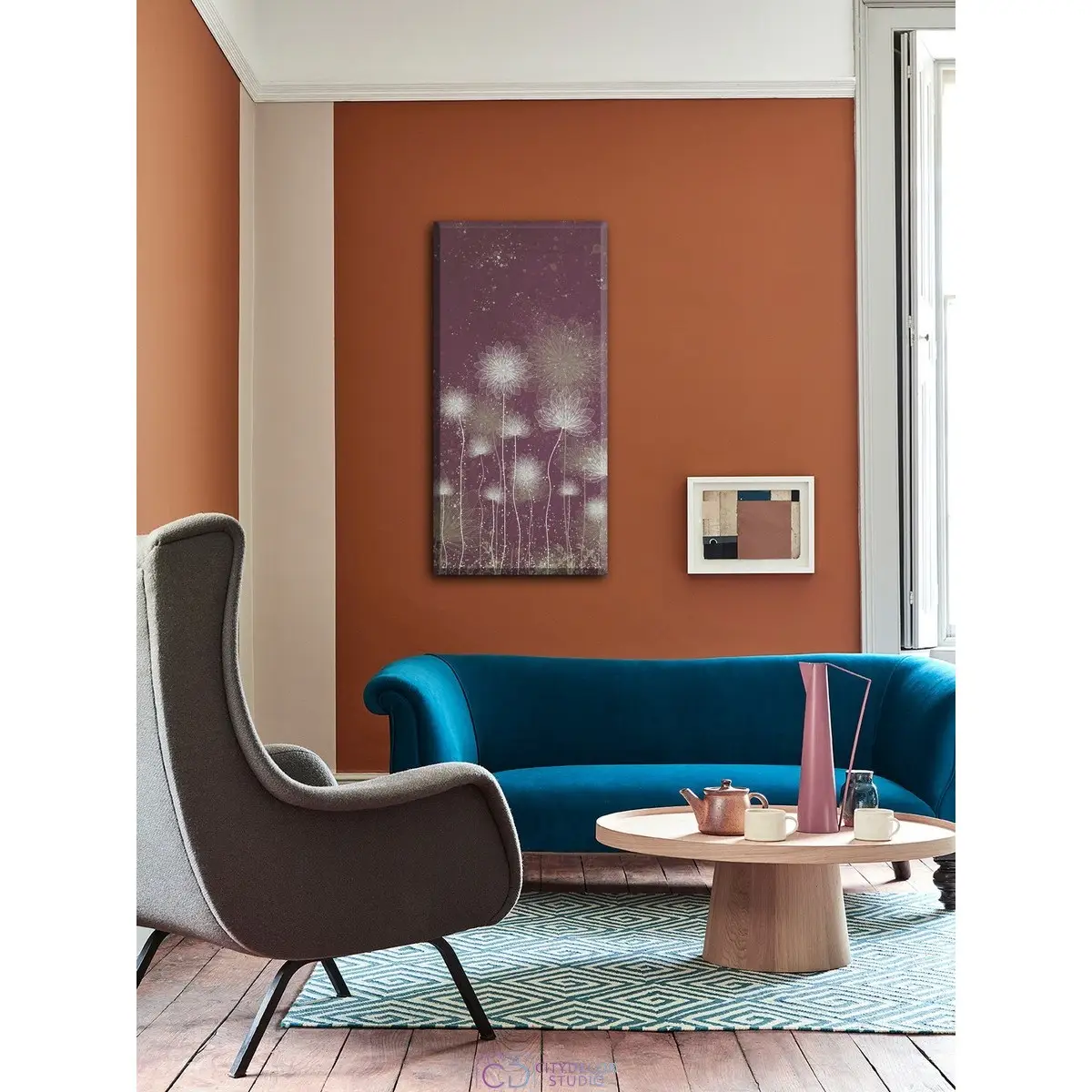 Дизайнерская модульная картина Citydecor Невесомость арт. 9.78 (1 модуль) 75x37 см