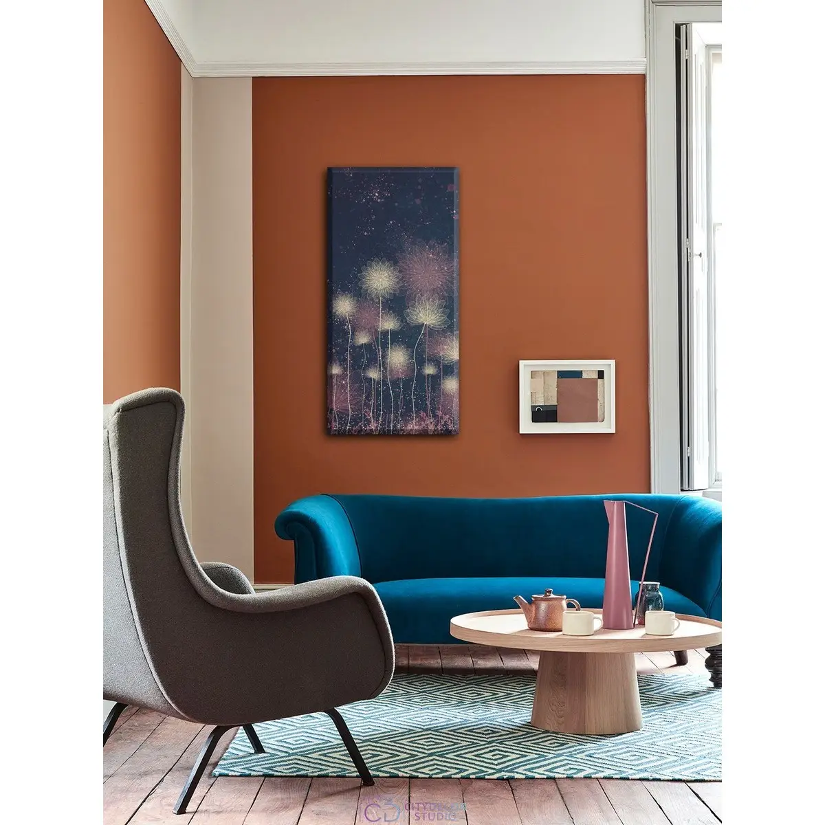 Дизайнерская модульная картина Citydecor Невесомость арт. 9.82 (1 модуль) 75x37 см