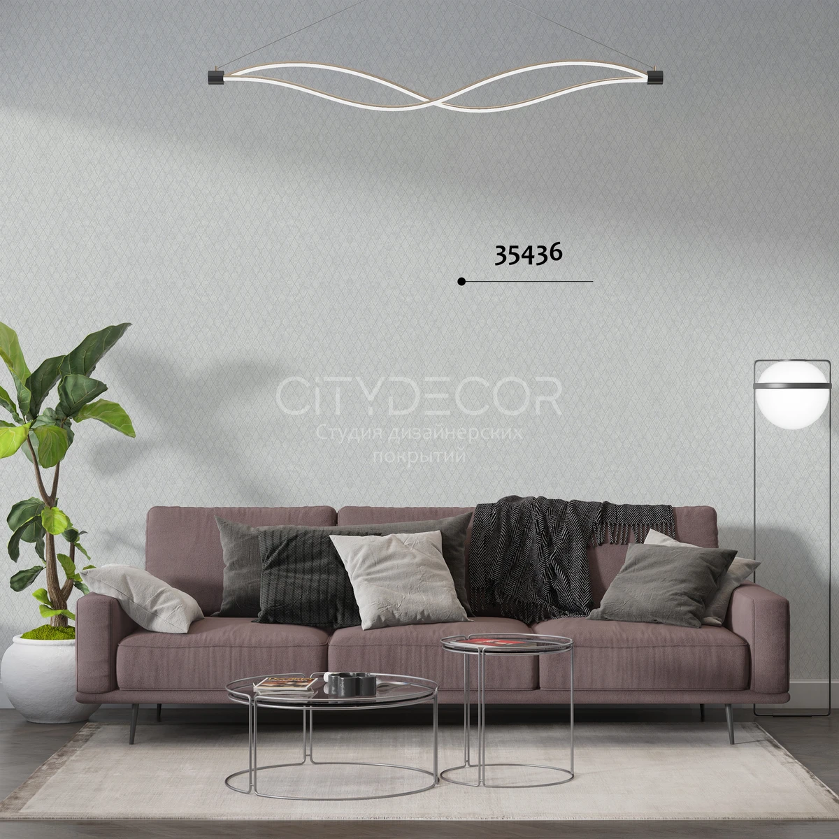 Обои Marburg Aura 35436 виниловые на флизелине горячего тиснения 1,06x10,05м