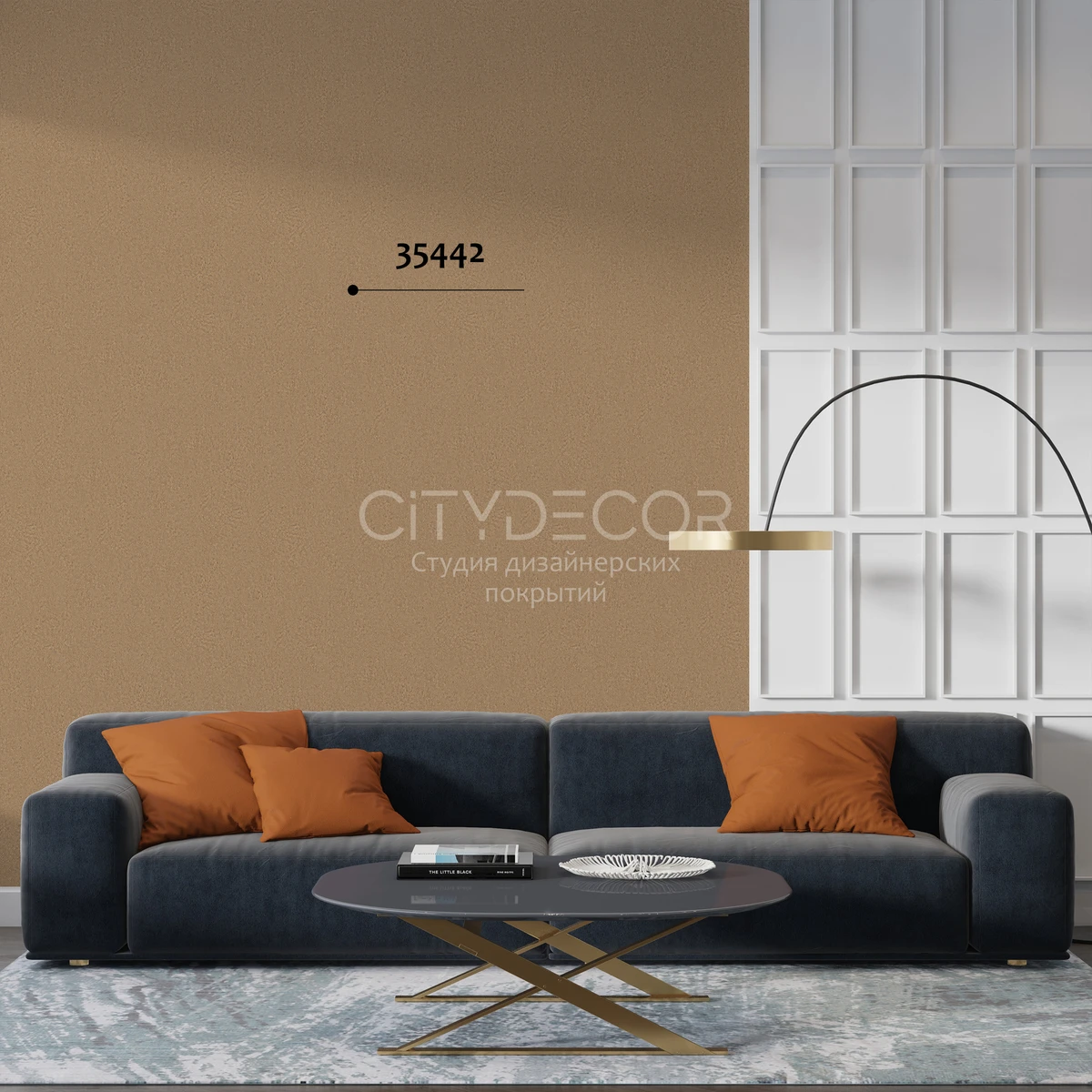 Обои Marburg Aura 35442 виниловые на флизелине горячего тиснения 1,06x10,05м