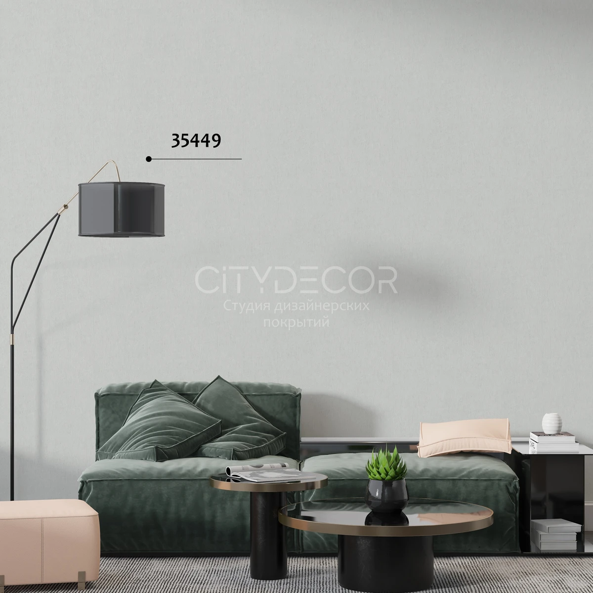 Обои Marburg Aura 35449 виниловые на флизелине горячего тиснения 1,06x10,05м