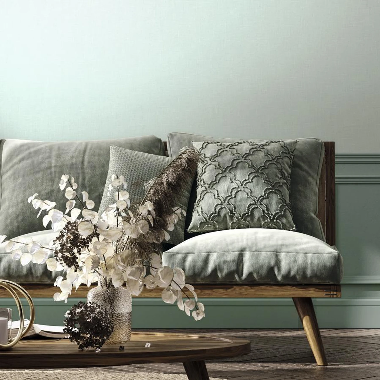 Обои Marburg Boho 35715 виниловые на флизелине горячего тиснения 1,06x10,05м