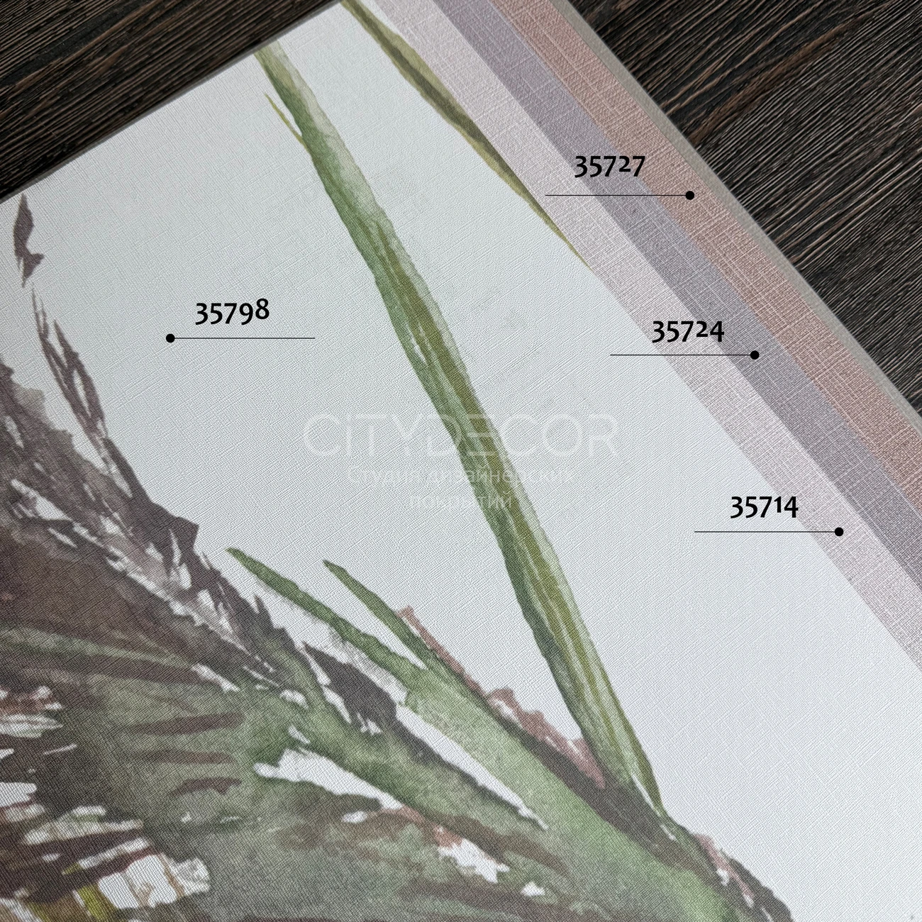 Обои Marburg Boho 35724 виниловые на флизелине горячего тиснения 1,06x10,05м