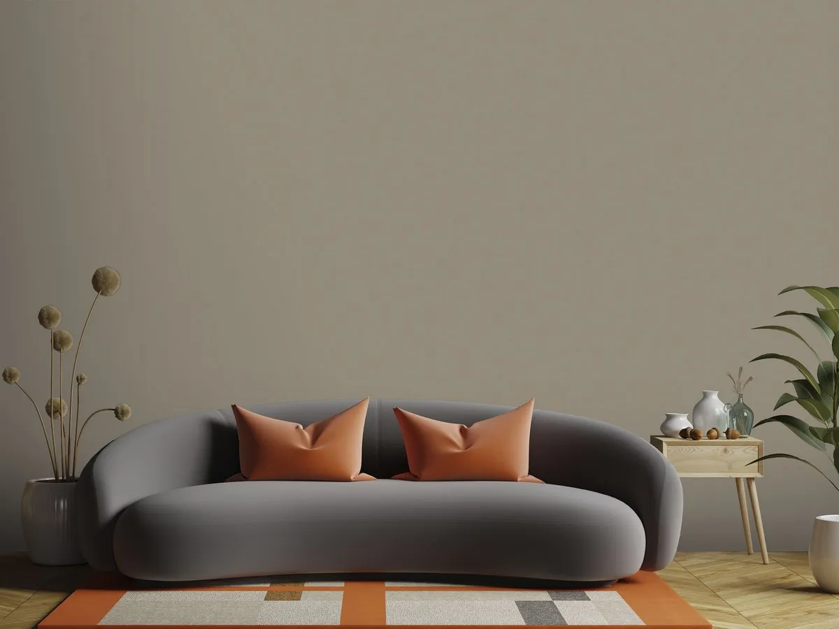 Обои Victoria Stenova IDEAL-3 589359 виниловые на флизелине горячего тиснения 1,06x10,05м (фоновые однотонные, цвет темно-бежевый)