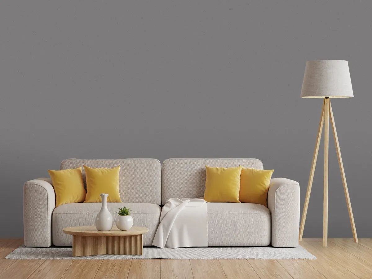 Обои Victoria Stenova IDEAL-3 589369 виниловые на флизелине горячего тиснения 1,06x10,05м (фоновые однотонные, цвет темно-серый)