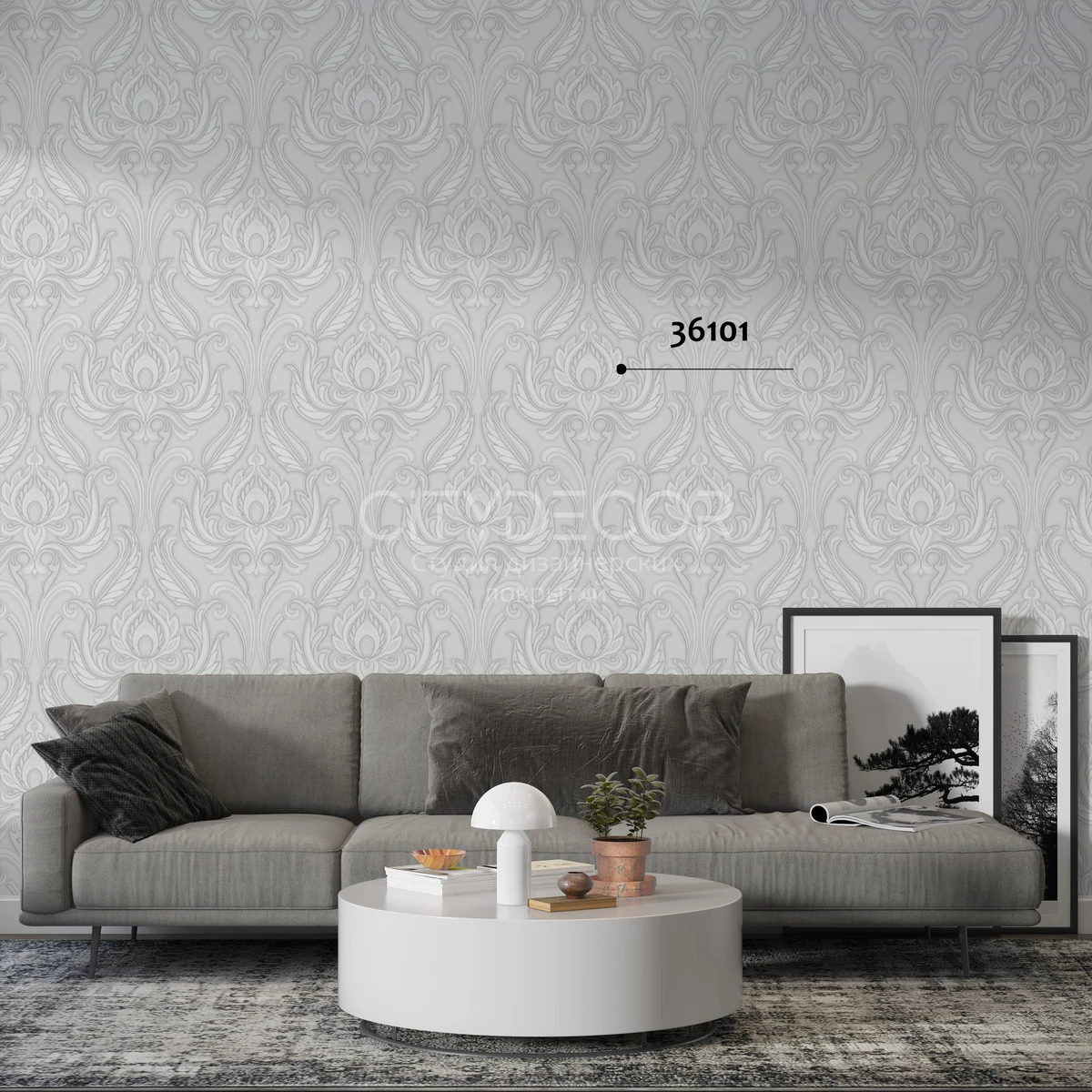 Обои Marburg Melange 36101 виниловые на флизелине горячего тиснения 1,06x10,05м