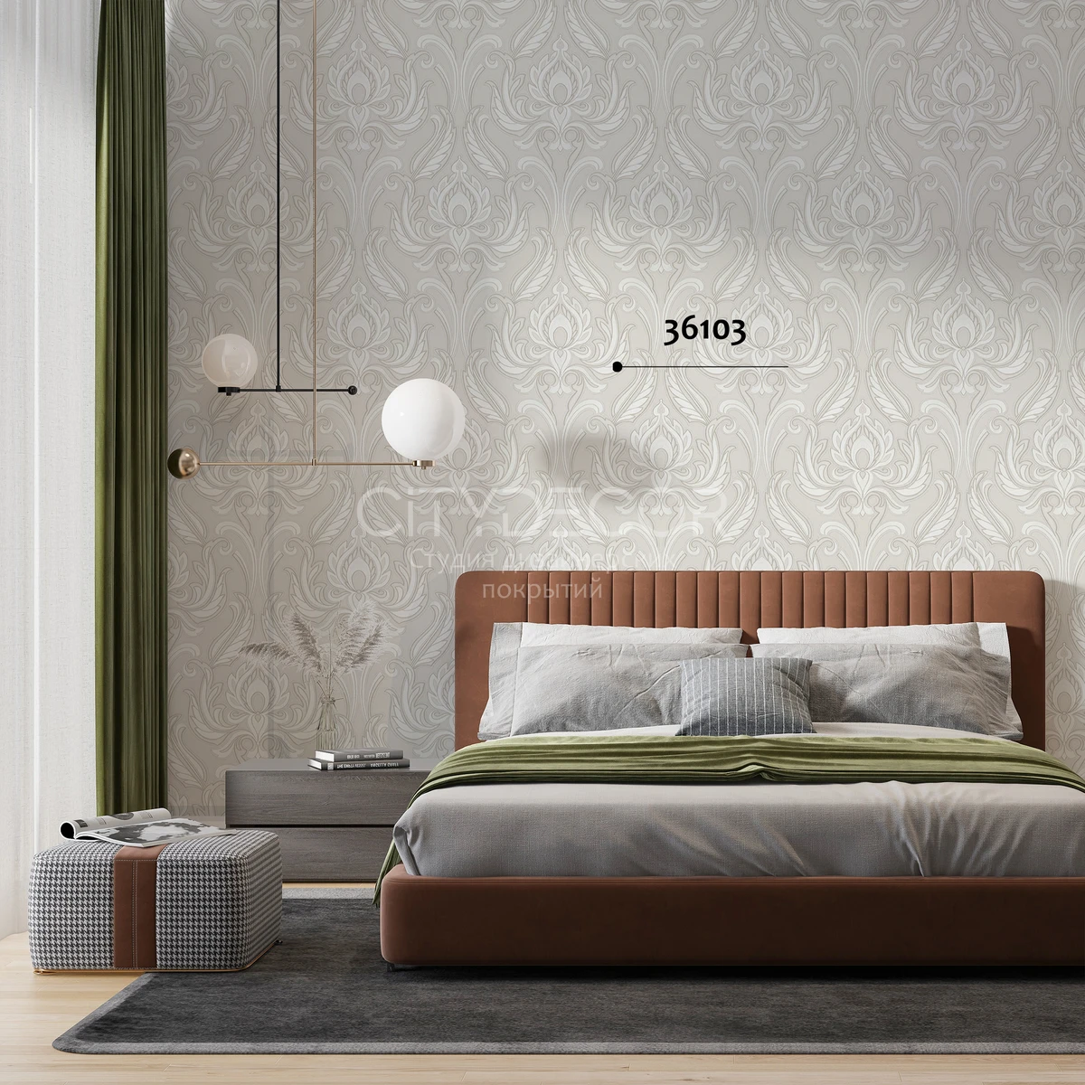 Обои Marburg Melange 36103 виниловые на флизелине горячего тиснения 1,06x10,05м