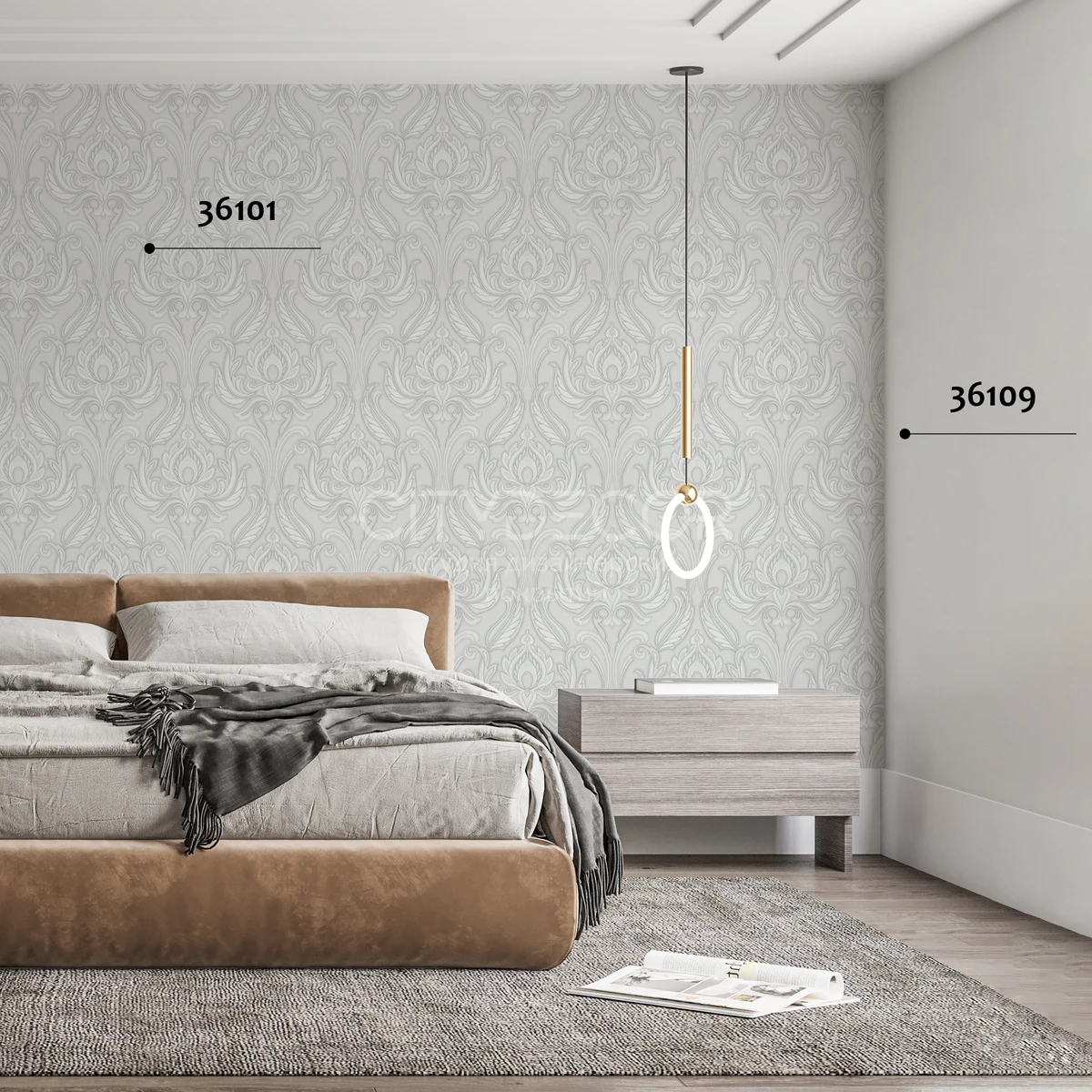 Обои Marburg Melange 36109 виниловые на флизелине горячего тиснения 1,06x10,05м