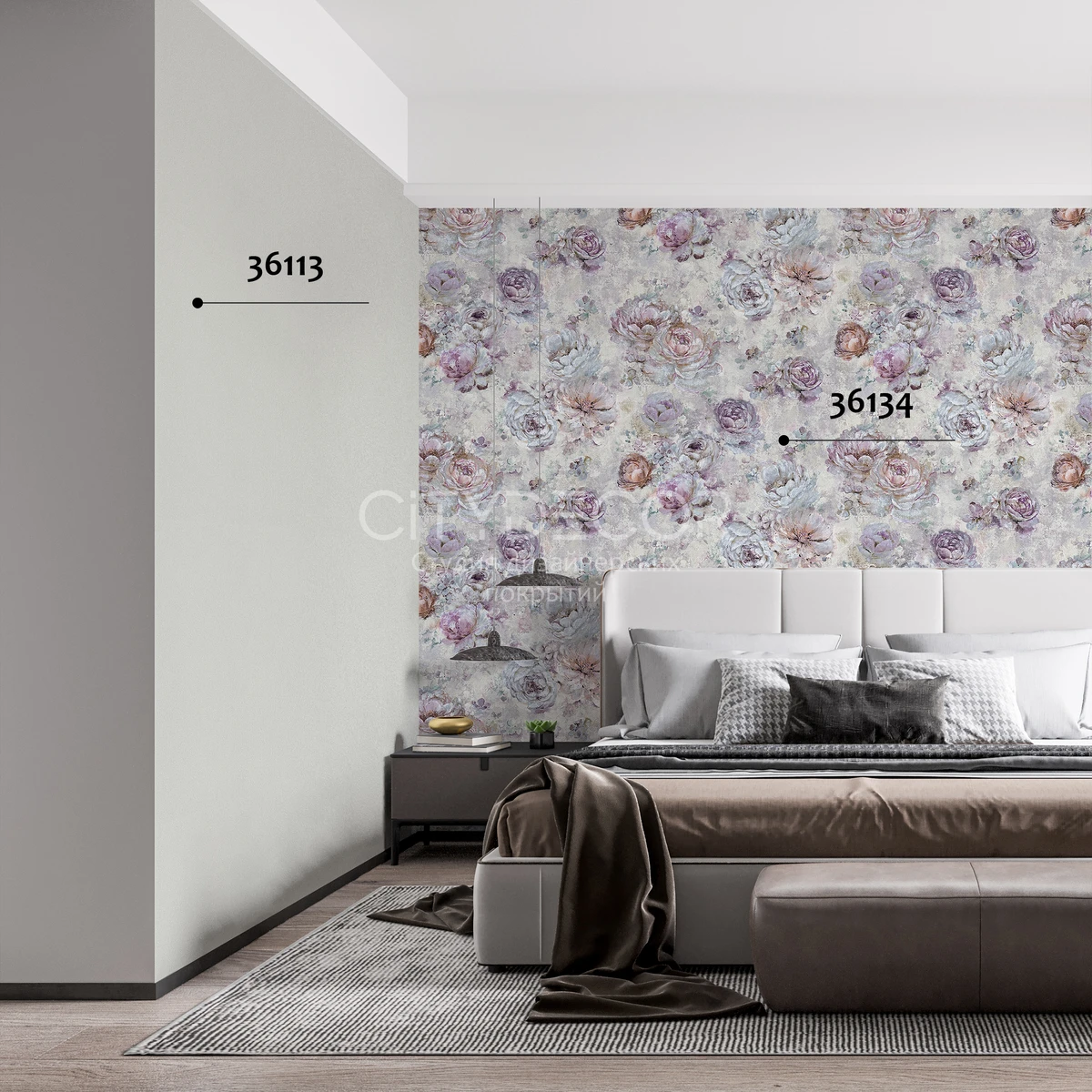 Обои Marburg Melange 36113 виниловые на флизелине горячего тиснения 1,06x10,05м