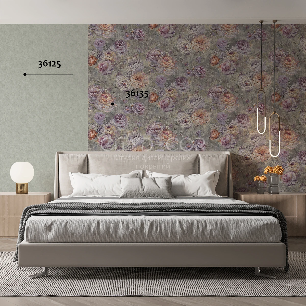 Обои Marburg Melange 36125 виниловые на флизелине горячего тиснения 1,06x10,05м