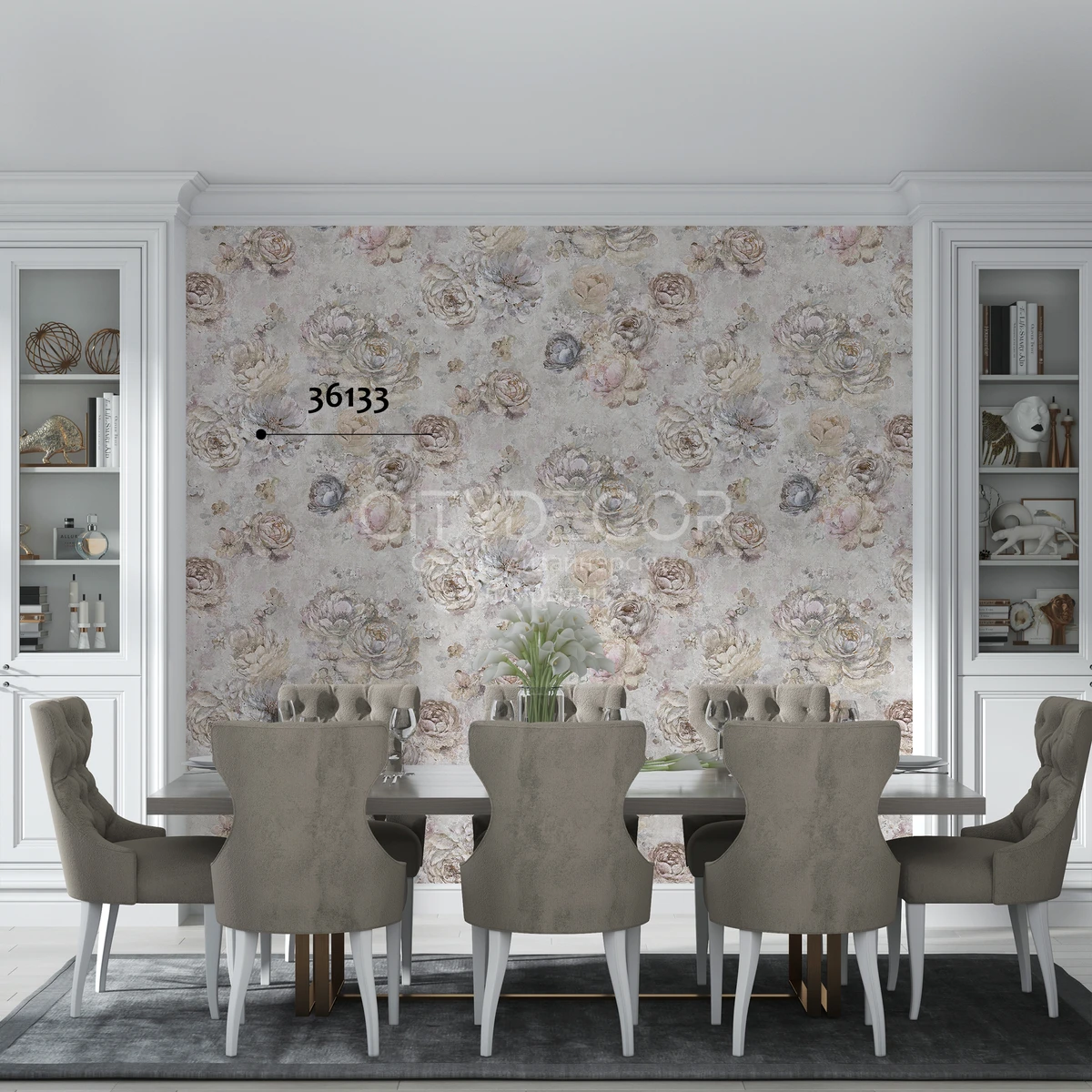 Обои Marburg Melange 36133 виниловые на флизелине горячего тиснения 1,06x10,05м