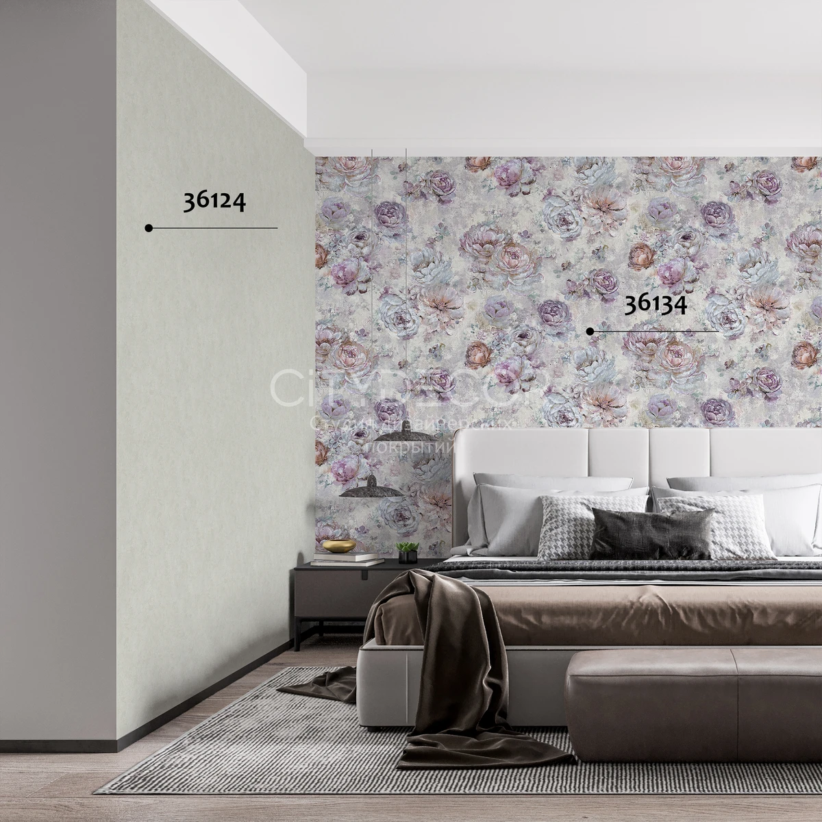 Обои Marburg Melange 36134 виниловые на флизелине горячего тиснения 1,06x10,05м