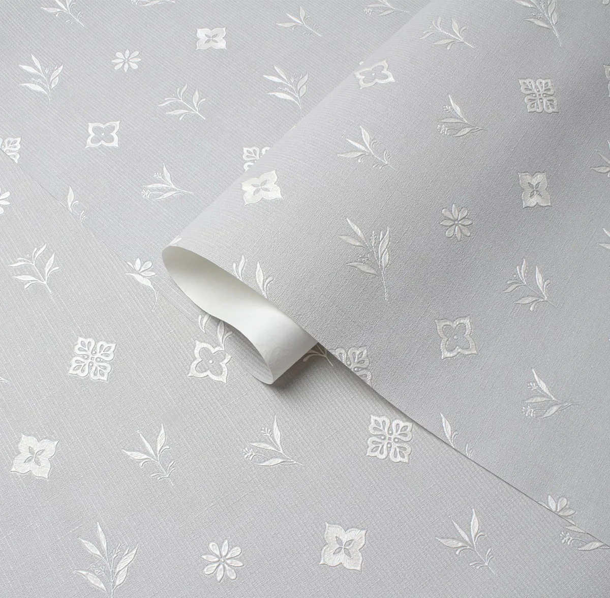 Обои Victoria Stenova MONOGRAMMA 589255 виниловые на флизелине горячего тиснения (серый) (1,06x10,05м)