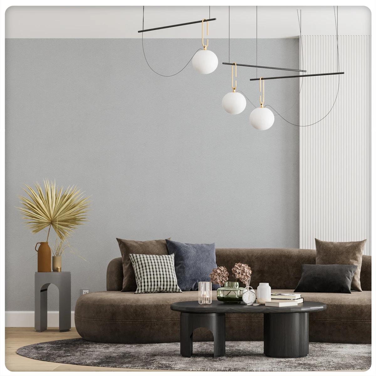 Обои Palitra Monochrome HC71822-40 виниловые на флизелине горячего тиснения 1,06x10,05м (фоновые однотонные, цвет светло-серый)