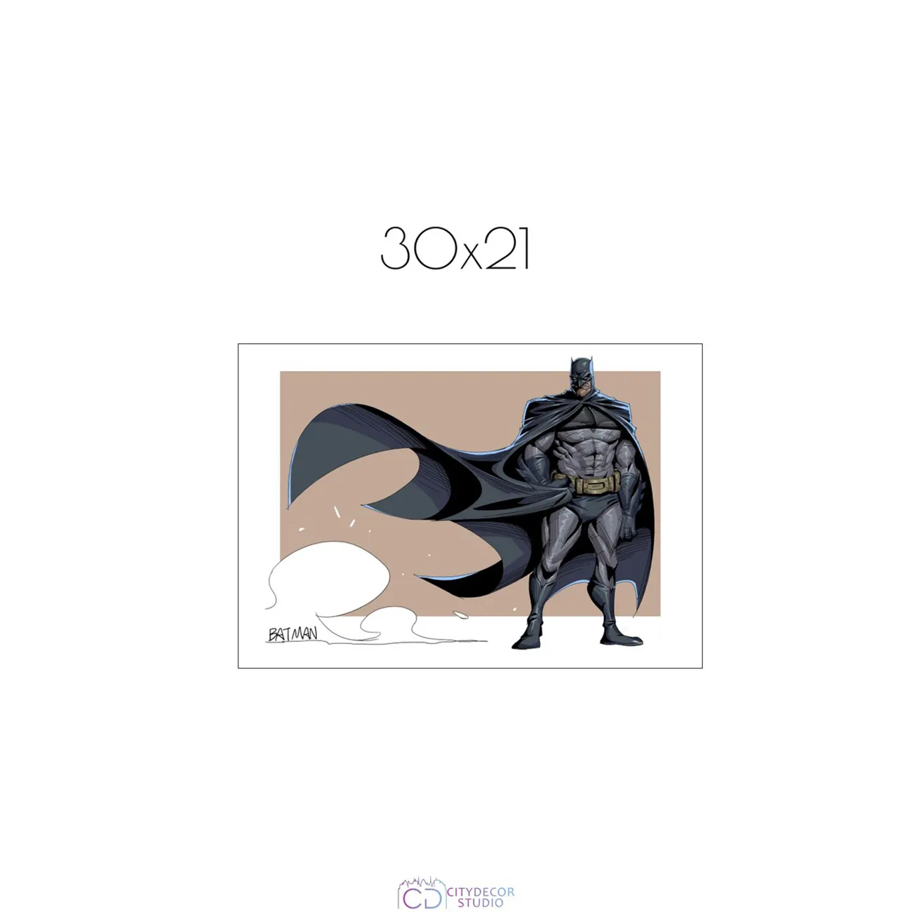 Постер Citydecor Batman арт. 13 (1 постер 21x30 см без рамы)