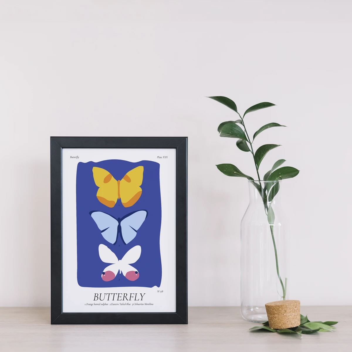 Постер Citydecor Butterfly (1 постер 21x30 см без рамы)